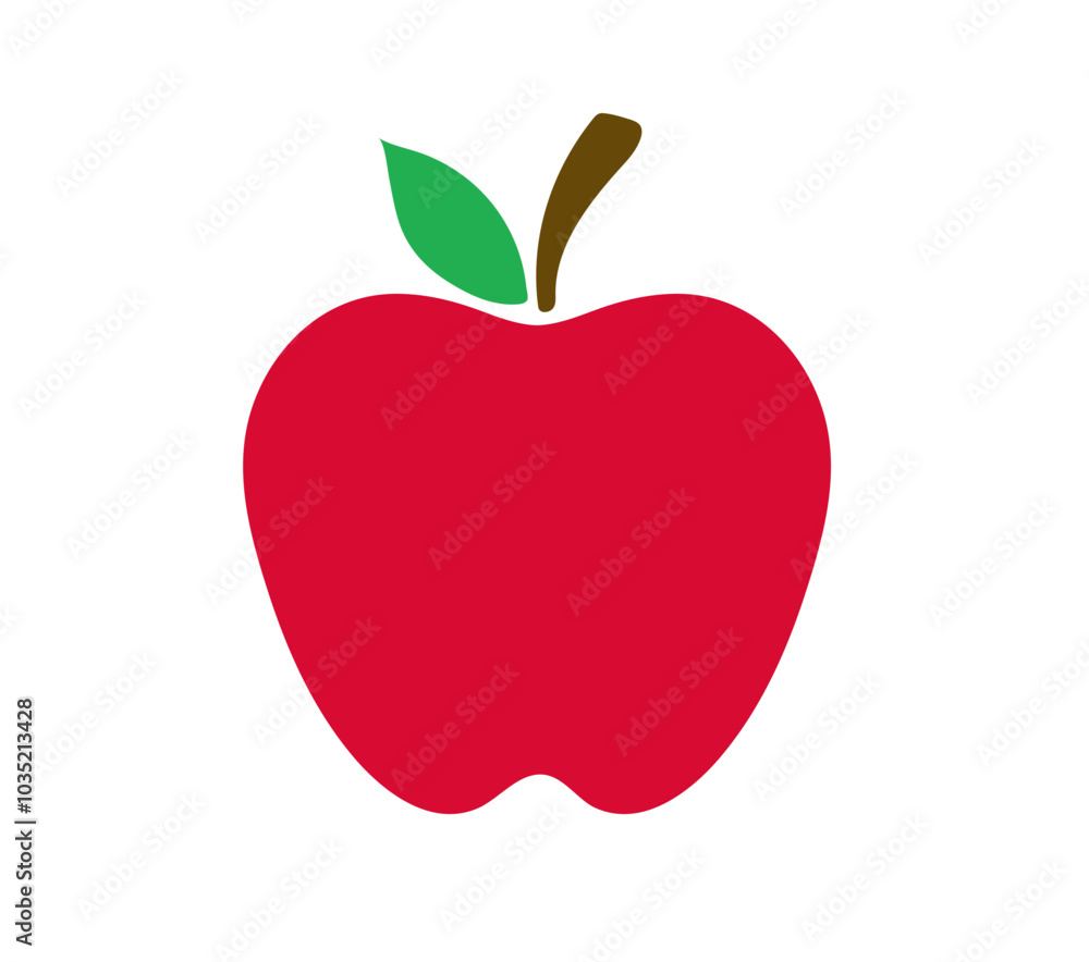 Apple isolated on white background. Red apple icon. Apple fruit for healthy. Vector illustration Apple isolated on white background. Red apple icon. Apple fruit for healthy. Vector illustration