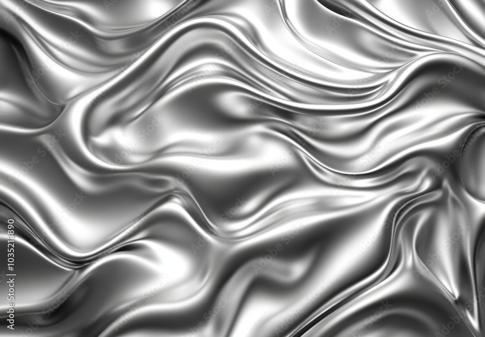 Obraz premium Silver Satin Drape.