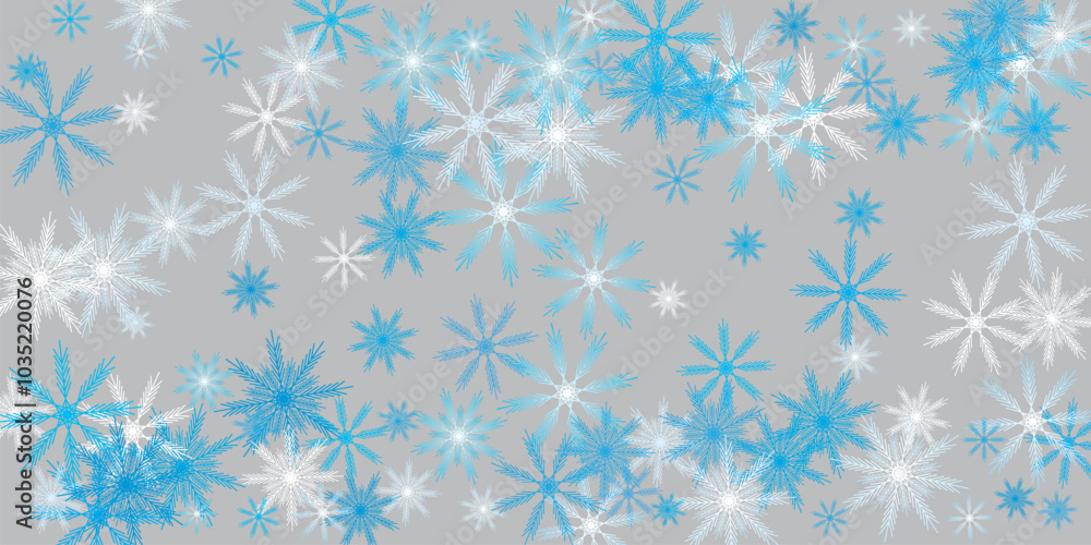 christmas background with snowflakes