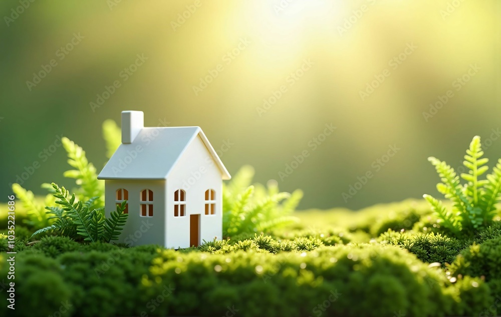 Eco House on the Grassland—A Symbol of Sustainable Living and Harmony with Nature, Promoting Environmental Protection and Ecology Eco House on the Grassland—A Symbol of Sustainable Living and Harmony with Nature, Promoting Environmental Protection and Ecology