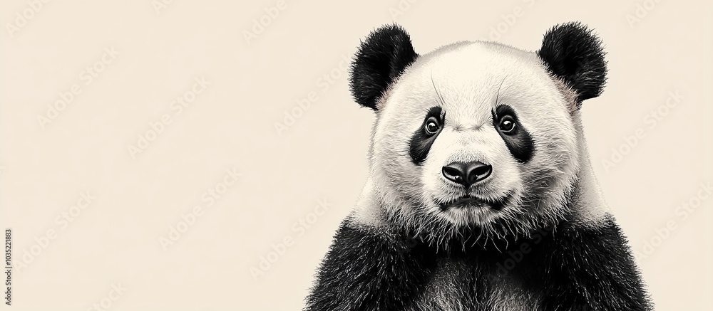 Adorable Panda Portrait Adorable Panda Portrait