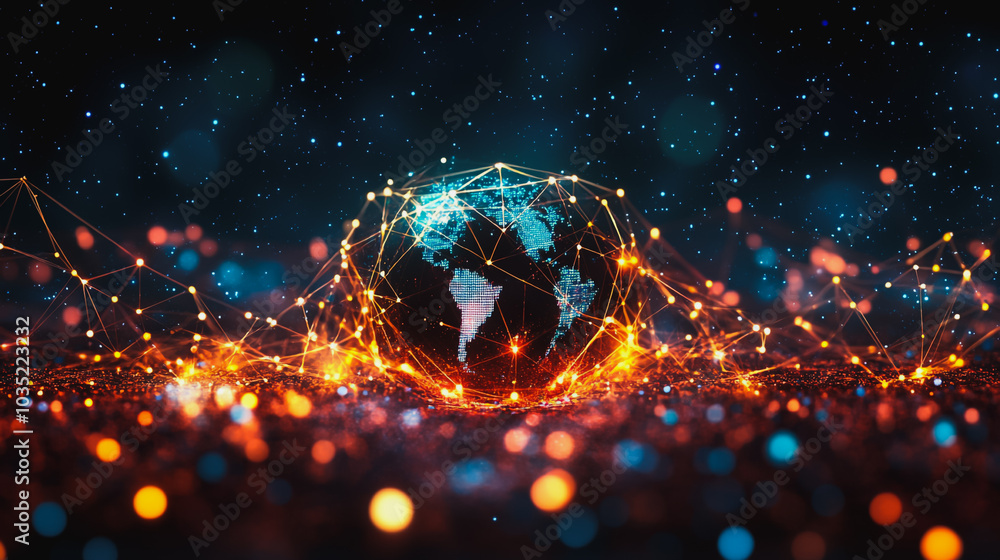 Abstract business network Around the world and charts and graphs with statistics to innovative analyze business potential and forecast future development of companies growth. Abstract business network Around the world and charts and graphs with statistics to innovative analyze business potential and forecast future development of companies growth.