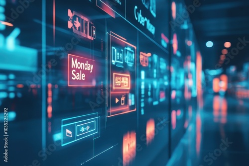E-commerce Deals Page: A dynamic shot of an online store homepage showcasing 