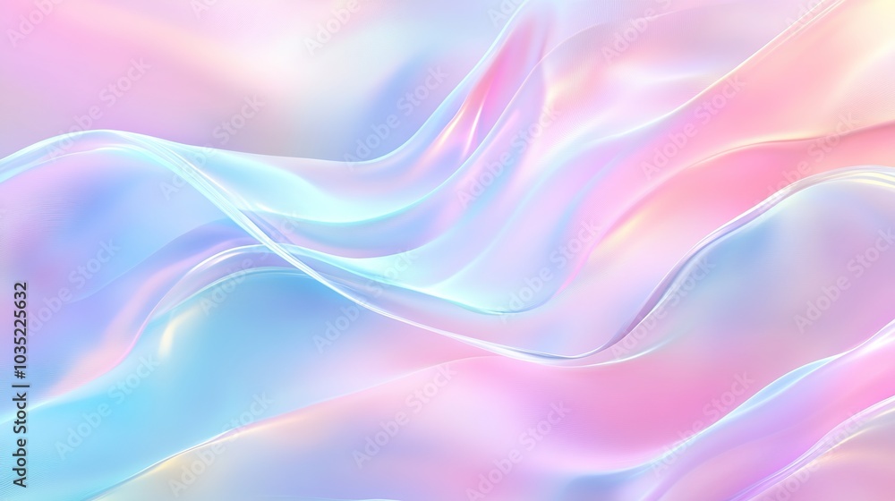 Soft Pastel Waves in Dreamy Hues Soft Pastel Waves in Dreamy Hues