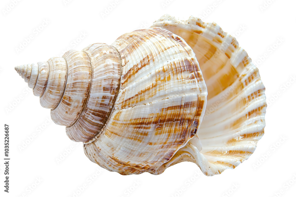 Close-up of a beautiful spiral seashell with intricate patterns and natural textures on a transparent background. perfect for coastal decor ideas. Close-up of a beautiful spiral seashell with intricate patterns and natural textures on a transparent background. perfect for coastal decor ideas.