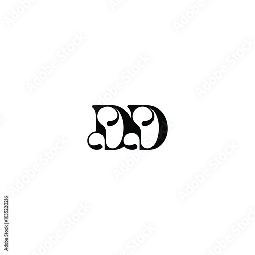 DD monogram logo design letter text name symbol monochrome logotype alphabet character simple logo