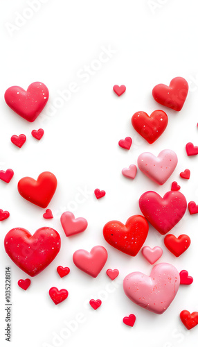 valentines background isolated with white highlights, png