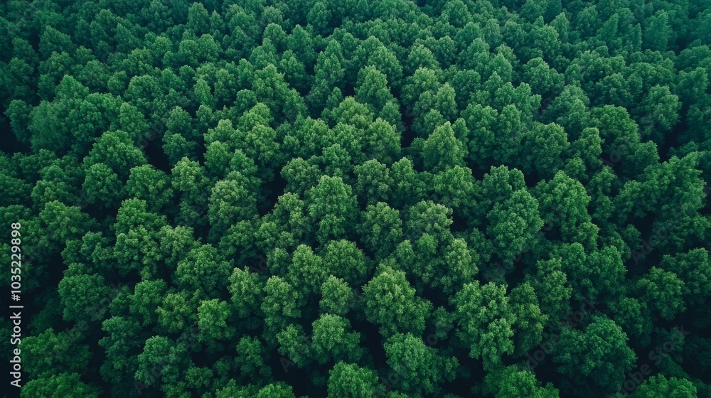 Aerial View of Lush Green Forest Canopy Nature Woodland Trees Foliage Summer Aerial View of Lush Green Forest Canopy Nature Woodland Trees Foliage Summer