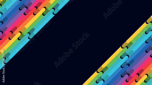 colorful abstraction of liquid rainbow spots, LGBT colors on black background in the form of bright colored dripping drops, colored pencils and paints, thick strokes of paint, color square