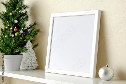 christmas tree with frame