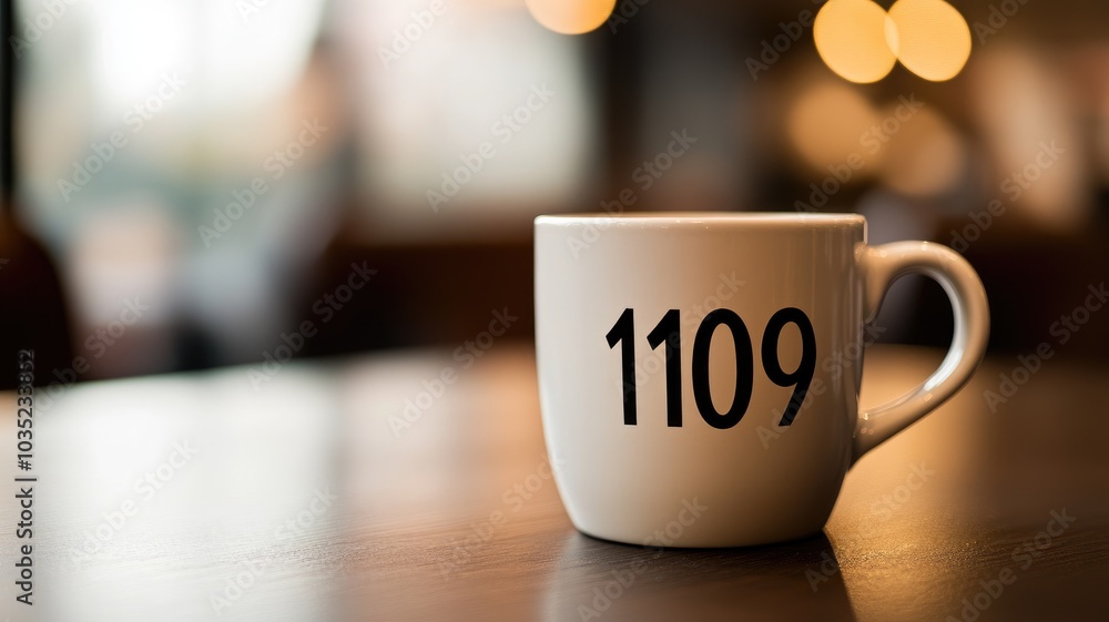 Obraz premium White mug with 