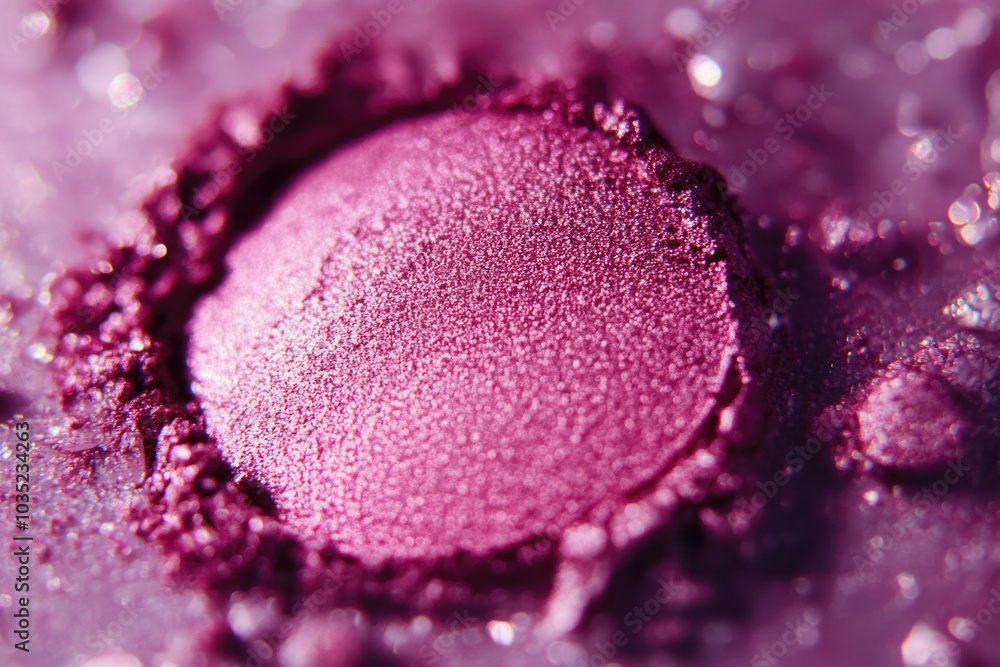 A close-up view of a purple eye shadow A close-up view of a purple eye shadow