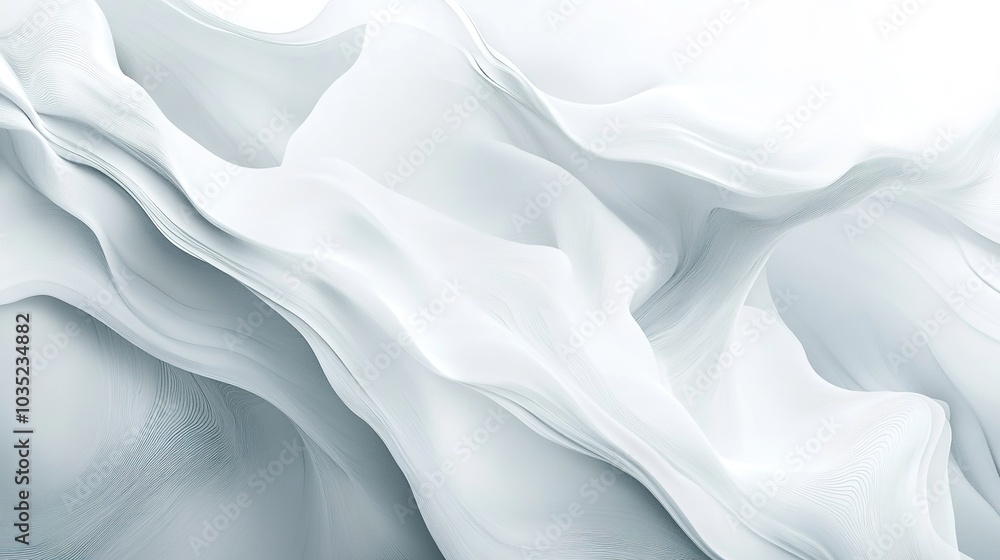 Obraz premium Smooth Textured White Abstract Background Design