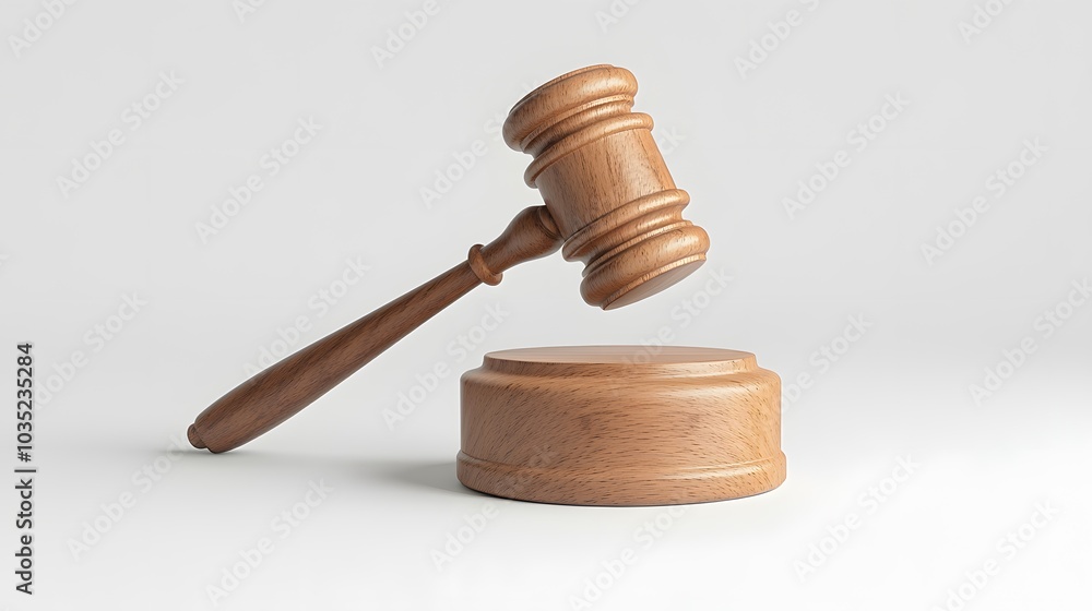 Law and justice, featuring symbols like a gavel, scales of justice, and legal documents