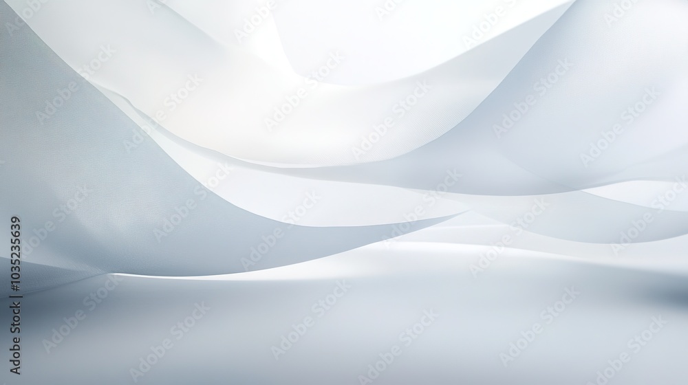 Soft White Fabric Drapery Background Soft White Fabric Drapery Background