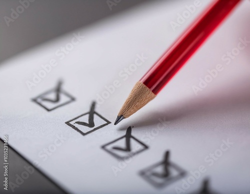 Wallpaper Mural Check mark on a document, symbolizing approval, verification, and completion. Torontodigital.ca