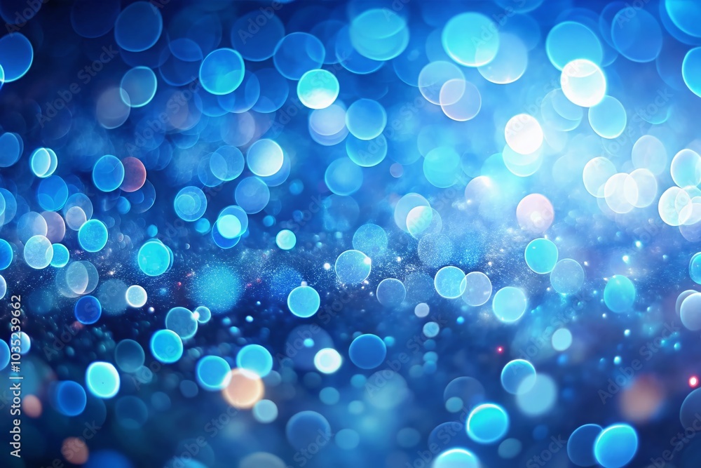 Abstract Blue Bokeh Background with Glowing Particles for Stunning Visuals Abstract Blue Bokeh Background with Glowing Particles for Stunning Visuals