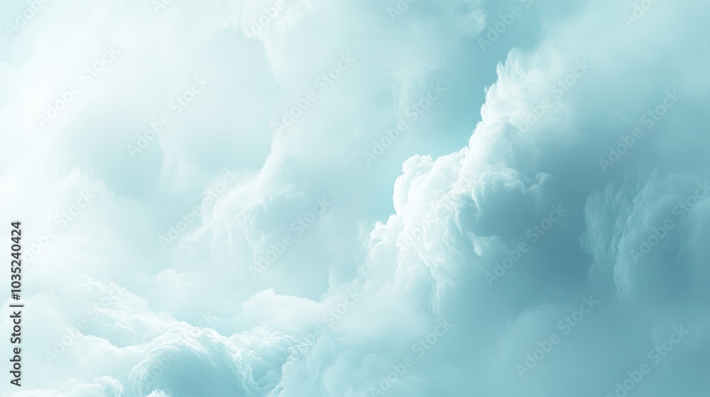 Soft Cloudy Sky Background in Light Blue Tones Soft Cloudy Sky Background in Light Blue Tones