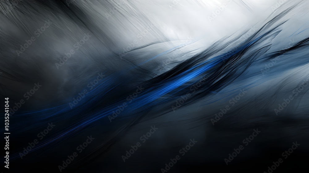 Abstract Blue and Black Swirling Background Texture Abstract Blue and Black Swirling Background Texture