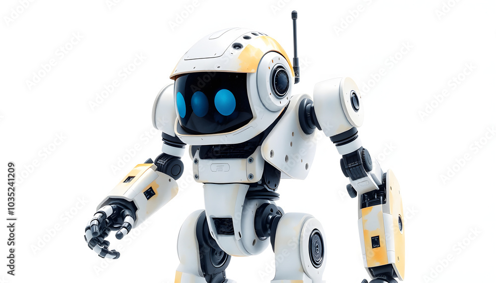 artificial robot isolated with white highlights, png artificial robot isolated with white highlights, png