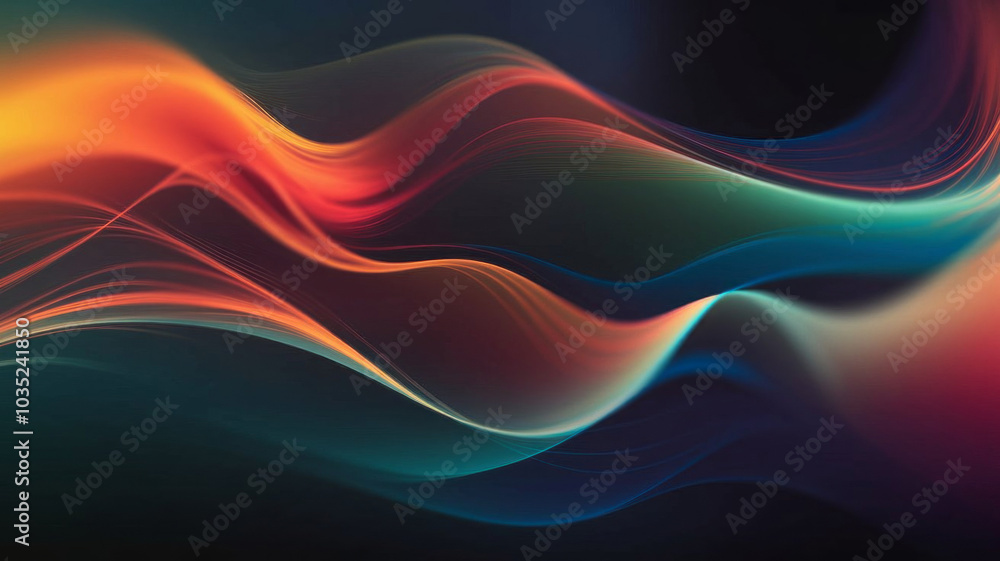 Fractal Wave series. Design composed of fractal sine waves and color as a metaphor on the subject of design, mathematics and modern technologies Fractal Wave series. Design composed of fractal sine waves and color as a metaphor on the subject of design, mathematics and modern technologies