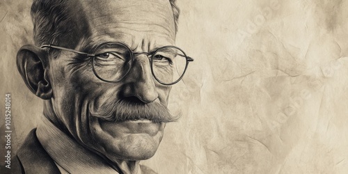 Wallpaper Mural Close-up portrait of an elderly man with glasses. Torontodigital.ca