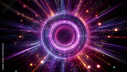 Mystical Digital Vortex: A Fusion of Technology and Cosmic Energy