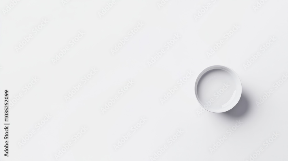 White Lid on a White Background White Lid on a White Background