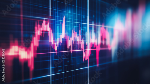 Abstract business and charts and graphs with statistics to innovative analyze business potential and forecast future development of companies growth.