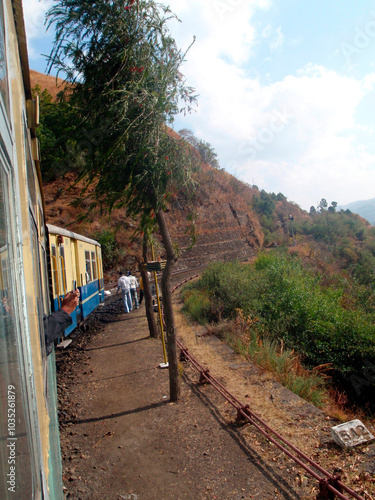 kalka shimla railway  in the himalayan india photo