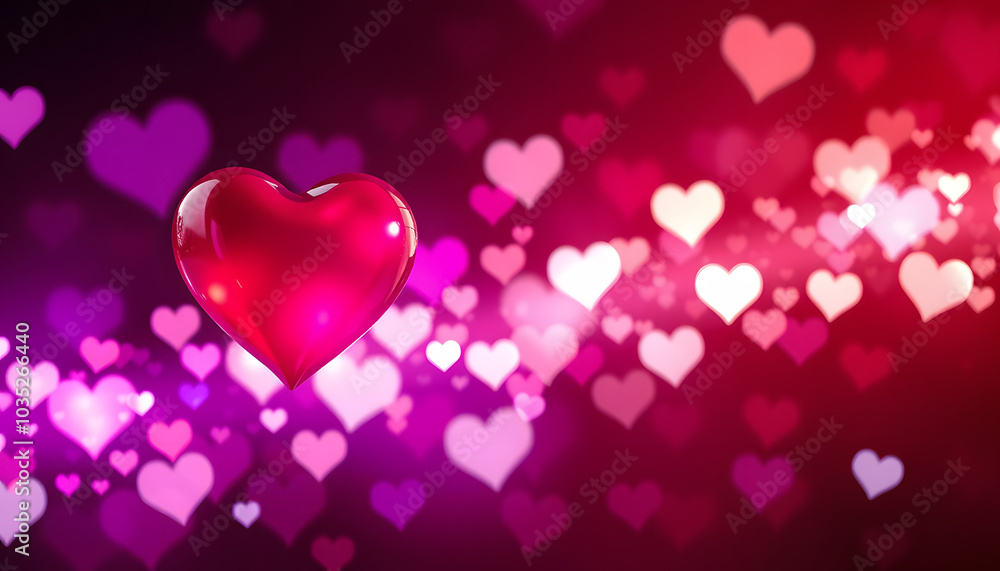 Beautiful shiny hearts and abstract lights background isolated with white highlights, png Beautiful shiny hearts and abstract lights background isolated with white highlights, png