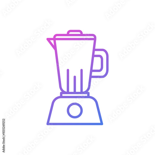 flat design blender vector icon