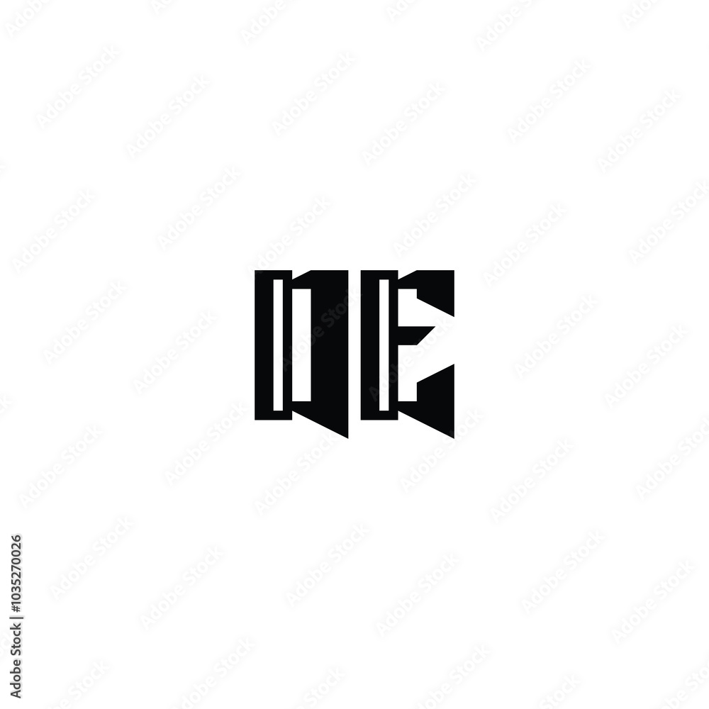 DE monogram logo design letter text name symbol monochrome logotype alphabet character simple logo DE monogram logo design letter text name symbol monochrome logotype alphabet character simple logo