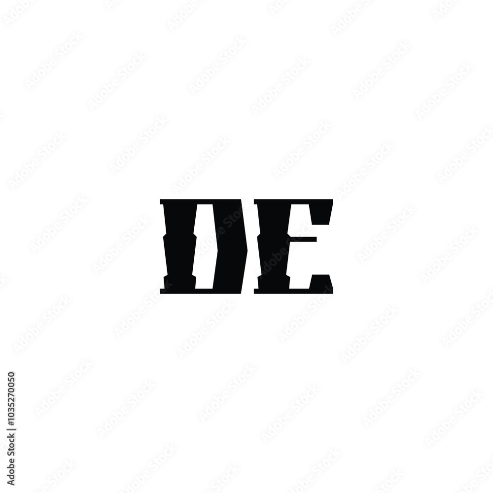 DE monogram logo design letter text name symbol monochrome logotype alphabet character simple logo DE monogram logo design letter text name symbol monochrome logotype alphabet character simple logo