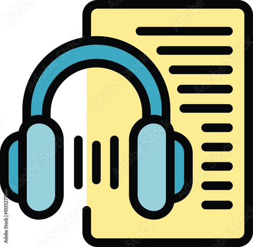 Headphones are playing an audio track from a playlist, ideal for music and audio content