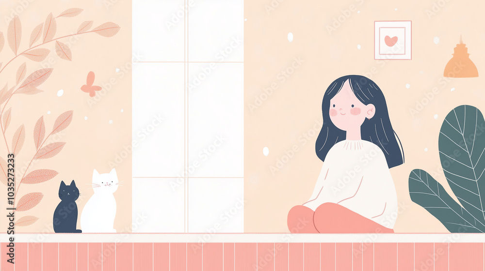 猫と女の子 猫と女の子
