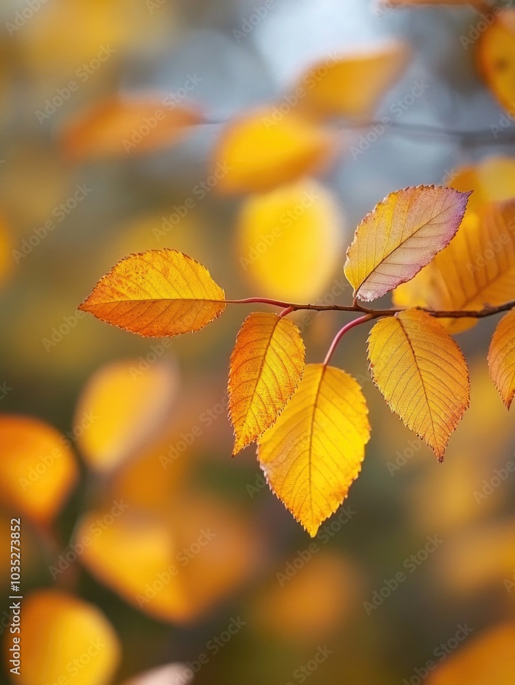 Autumn Leaves on Tree Autumn Leaves on Tree
