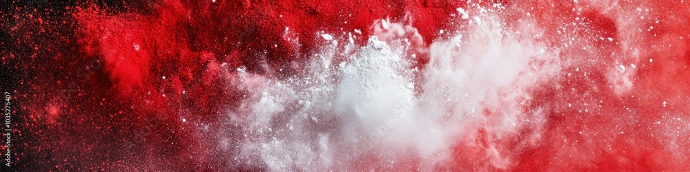 Soccer Travel in Austria. Colorful Holi Paint Explosion with Austrian Flag Colors Soccer Travel in Austria. Colorful Holi Paint Explosion with Austrian Flag Colors
