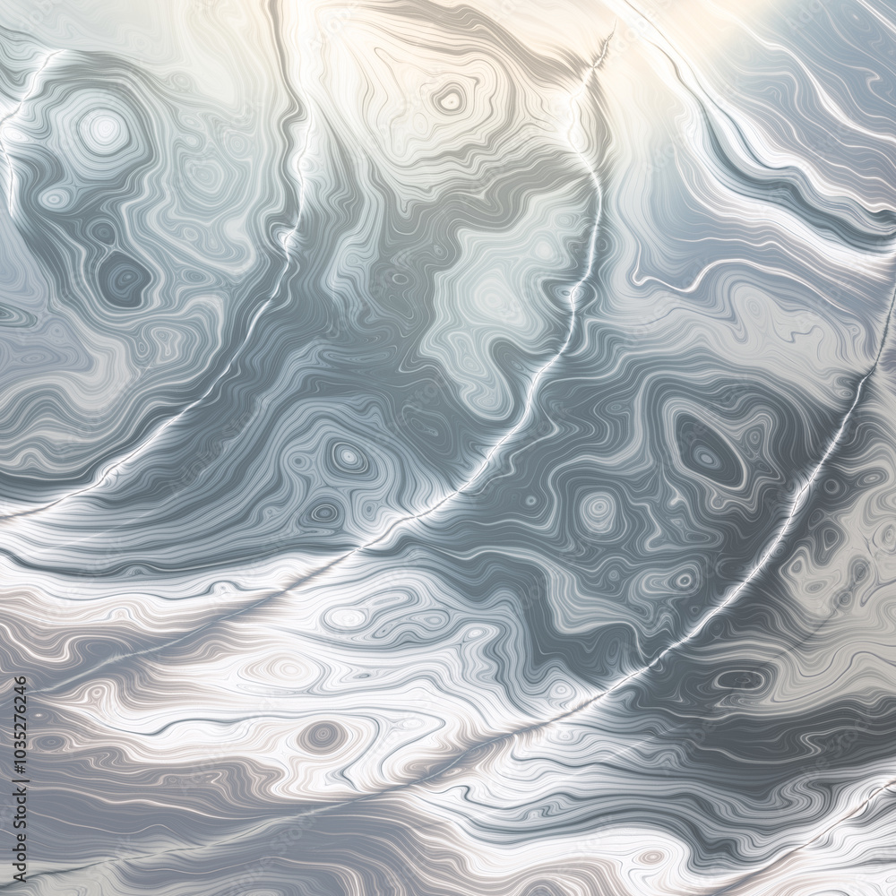 Fototapeta premium Abstract light gray Marble texture. Fractal digital Art Background. High Resolution. Can be used for background or wallpaper