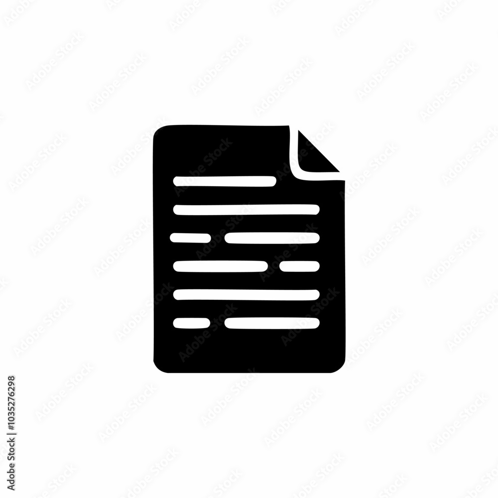 Document icon. File documents symbol. Flat design style. Document icon. File documents symbol. Flat design style.