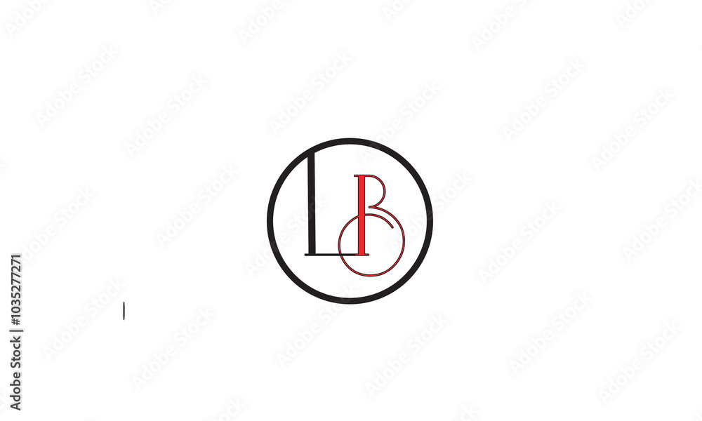LB, BL, L, B Abstract Letters Logo Monogram LB, BL, L, B Abstract Letters Logo Monogram