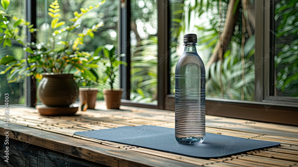 Water Bottle Mockup, high-end and customizable with realistic high-resolution rendering, ideal for branding, packaging design, and professional presentations, AI Generative Water Bottle Mockup, high-end and customizable with realistic high-resolution rendering, ideal for branding, packaging design, and professional presentations, AI Generative
