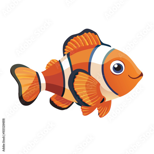 clownfish 3D best stock vector design ai eps file download