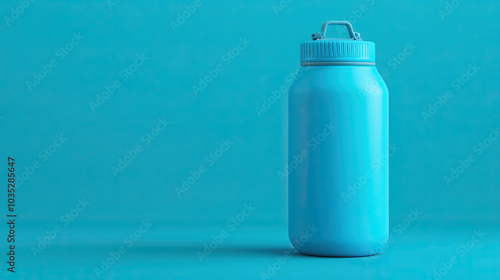 Water Bottle Mockup, high-end and customizable with realistic high-resolution rendering, ideal for branding, packaging design, and professional presentations, AI Generative