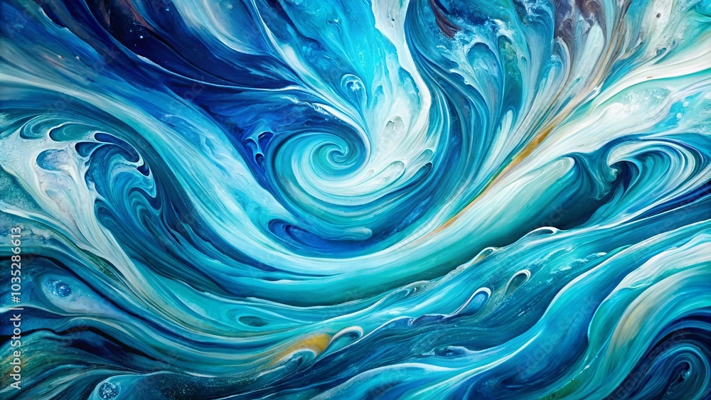 Abstract Whirl of Blue and White Hues, a Symphony of Swirling Colors and Fluid Forms Abstract Whirl of Blue and White Hues, a Symphony of Swirling Colors and Fluid Forms