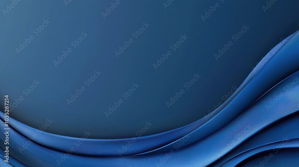 Obraz premium A deep, dark blue background with a smooth, matte finish, ideal for minimalist, sophisticated designs