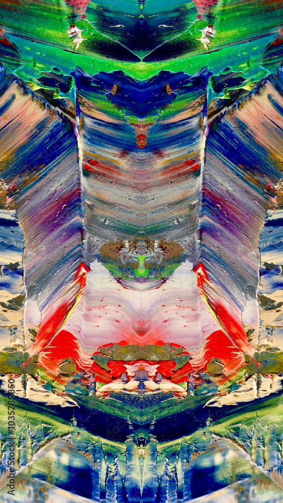 Fototapeta premium Abstract background art . Ethnic pattern. Mixtures of oil paint. Trendy hand painting canvas. Wall decor and Wall art prints Idea. 3D Texture. Art object