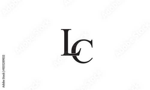 LC, CL, L, C Abstract Letters Logo Monogram