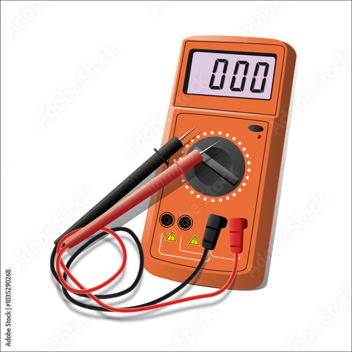 Multi Tester 3D Vector on a white background