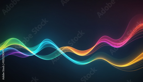 Colorful Abstract Waves | Aurora style | good for visualization of latent spaces